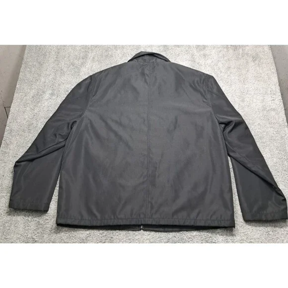 George XL 46/48 Jacket Men’s Dress Coat Pockets Office Business Polyester Zip - Picture 7 of 10